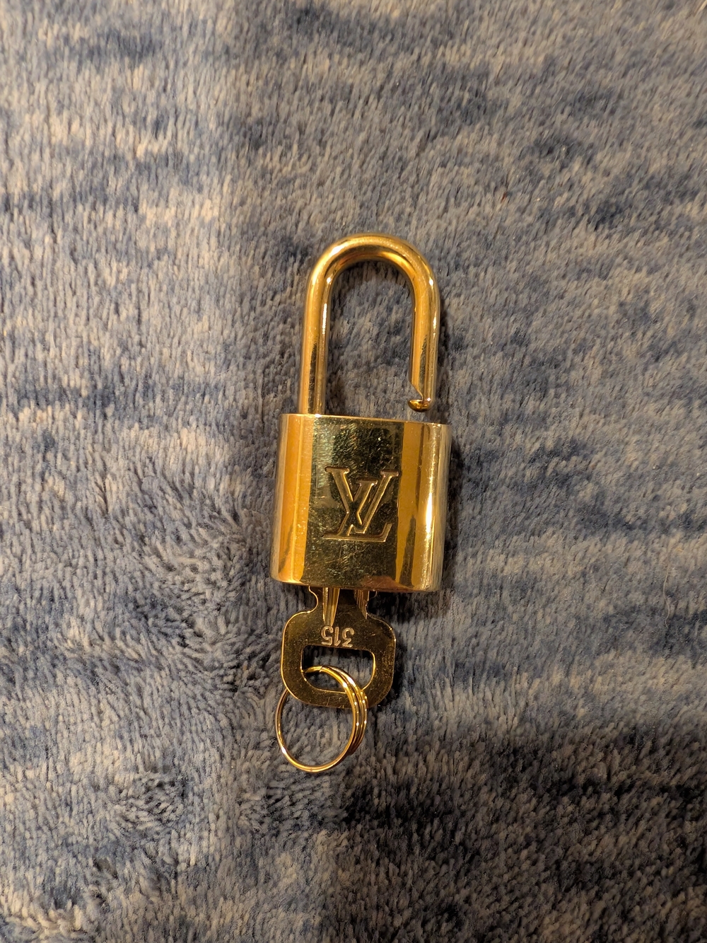 Louis Vuitton Gold-tone Padlock And Key #315